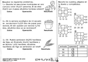 problemas de suma y resta para quinto de primaria - Buscar con Google | | Recurso educativo 781827