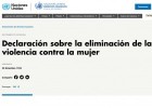 Declaración sobre la eliminación de la violencia contra la mujer | Recurso educativo 738360